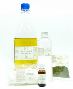 Kit ingrediente pentru productia de sapun natural solid, nivel incepatori
