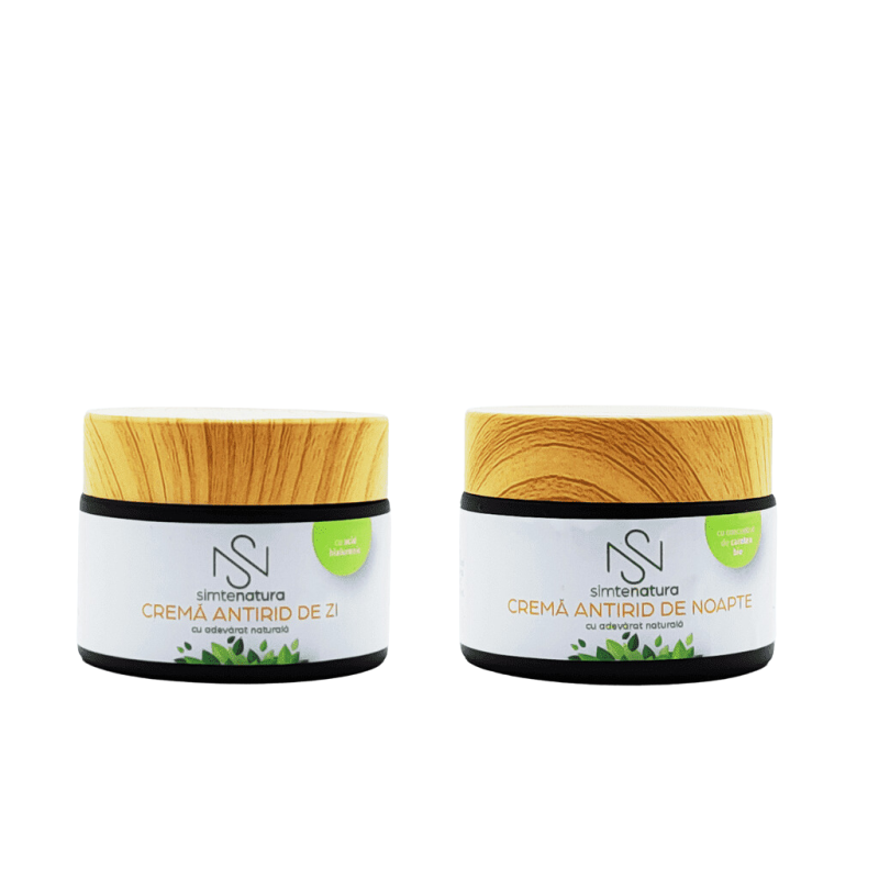 Set creme faciale antirid, zi și noapte (2 x 50 ml)